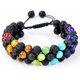 thumbnail image 1 of Lava Rock Bracelet Bead Bracelet -8mm Tiger Eye Bracelet Essential Oil Diffuser Healing Heilwiy Gift, 1 of 4