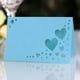 thumbnail image 5 of Billuyoard 50 tarjetas de nombre de ahuecadas de corazón de papel, además de cualquier evento, tarjeta de lugar de nombre hueco de corazón Kits de decoración para fiestas azul, 5 of 6