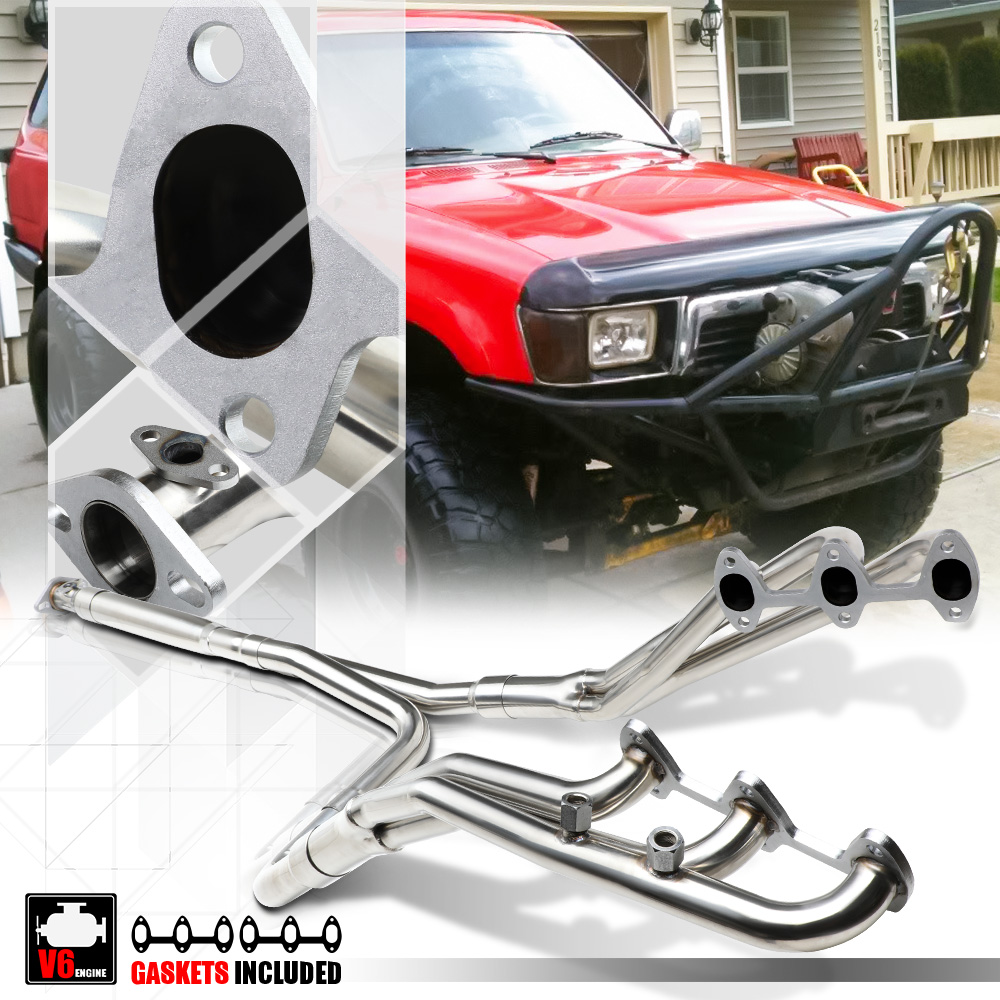 Stainless Steel Full Exhaust Header Manifold+YPipe for 8895 4Runner