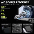 thumbnail image 2 of TRYX L-P240A-AS2M-G0W Panorama 240 Muti-Compatible ARGB AMOLED L-Shaped 3D Anamorphic Display Custom AIO Cooler (White), 2 of 7
