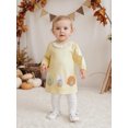 thumbnail image 5 of BemeyourBBs Toddler Baby Girl Thanksgiving Dress Outfit Little Girl Fall Winter Clothes Turkey Embroidery Ruffled Long Sleeve Princess Holiday Dress, 5 of 10