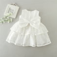 thumbnail image 3 of Baby Girls Baptism Dress Heirloom Christening Gown with Clip Bow 24M, 3 of 3