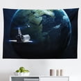 thumbnail image 1 of Galaxy Tapestry, Moon Graphic Image Trippy Rock Detailed Surface Planet Astronomy Outer Space Print, Fabric Wall Hanging Decor for Bedroom Living Room Dorm, 2 Sizes, Grey Black, by Ambesonne, 1 of 1