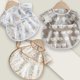 thumbnail image 4 of Reusable Short Sleeve Baby Bib Water Proofing Smock with Food Catcher Easy Wipe Clean Design for Toddler Activity 90, 4 of 4