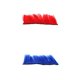 thumbnail image 1 of Casco de Carreras Zulema Peluca de Casco de Moto Rojo Y Azul, 1 of 8