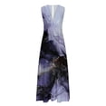 thumbnail image 4 of Lenago Robe Sans Manches Grande Taille pour Femmes Mode Décontractée Été Sans Manches Col en V Robe Imprimée Fermeture Éclair Robe Longue Robes de Plage en Solde, 4 of 5