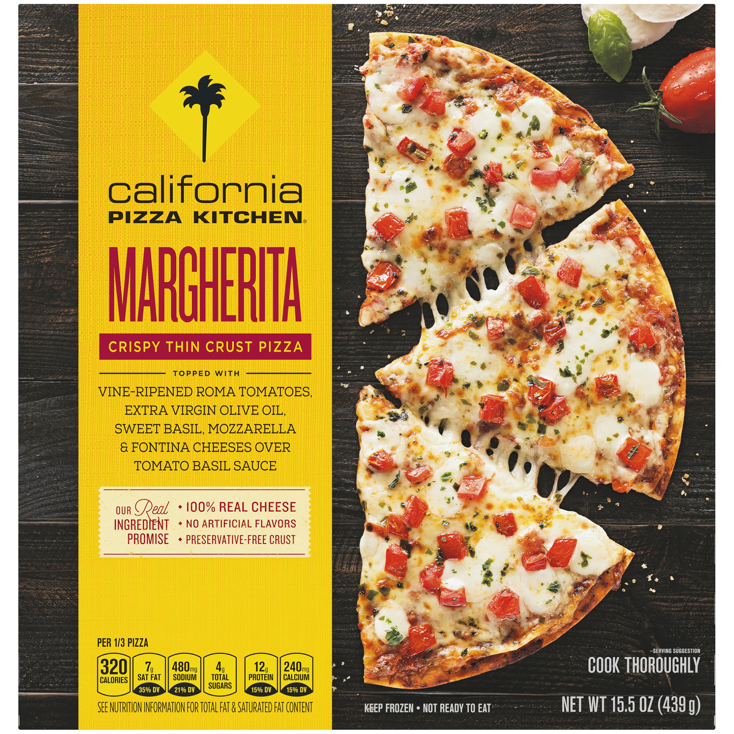 California Pizza Kitchen Margherita Crispy Thin Crust Frozen Pizza Walmartcom Walmartcom