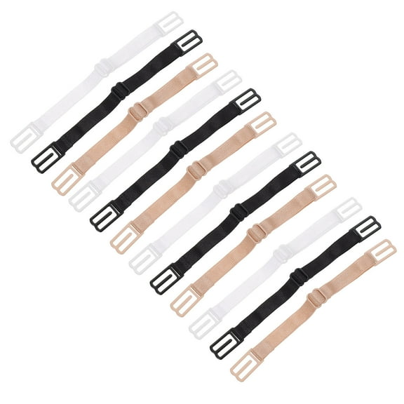 OATIPHO Extender Strap Comfortable Fit Bra Extension Buttons White 12Pcs