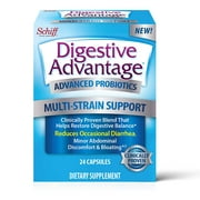4 Pack Digestive Advantage Advanced Probiotics MultiStrain Support Capsule 24ct