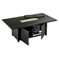 thumbnail image 2 of Patio Resorts FTRCCHRG7240 72 x 40 in. Regal Rectangle Aluminum Chat Table with Fire Pit, 2 of 3