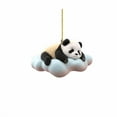 thumbnail image 2 of Hxlamzoo 2D Cute Panda Car Mirror Accessory - Acrylic Hanging Decor for Auto Interior, Unique Gift for Panda Lovers, 2 of 5