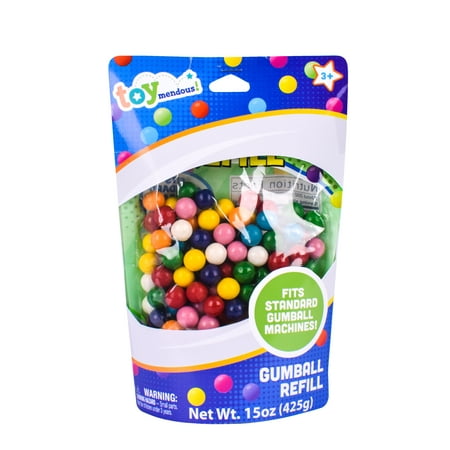 Toymendous Gumball Refill, Assorted Flavors & Colors, Children Ages 3+