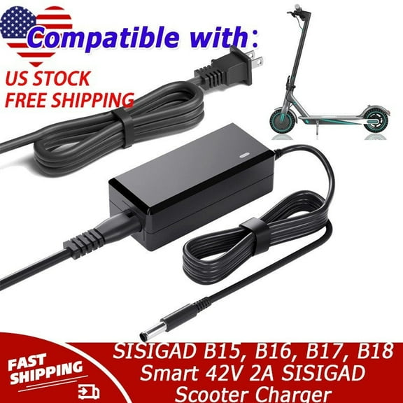 42V Charger Compatible with SISIGAD B15, B16, B17, B18 Smart 42V 2A SISIGAD