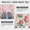thumbnail image 6 of Colorful Fairy Princess Pattern Apron-Garden Aprons for Women with Pockets-Cotton Linen Waterproof Kitchen Cooking Gardening Aprons Adjustable for Kitchen,Cooking,BBQ and Salon 33x27 Inch, 6 of 7