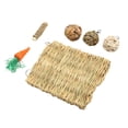 thumbnail image 1 of Estera De Hierba De Conejo Y Juguete De Pelota, Juego De Juguete Para Masticar Para Hámster Con Molienda De Dientes Segura Para Prevenir La Corrosión Para Conejillo De Indias, 1 of 7