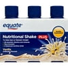 Equate Vanilla Nutritional Shake Plus 6-8 fl oz bottles