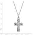 thumbnail image 4 of 925 Sterling Silver Antiqued Cross Ash Holder 18in Necklace; 18 inch; for Adults and Teens; for Women and Men, 4 of 6
