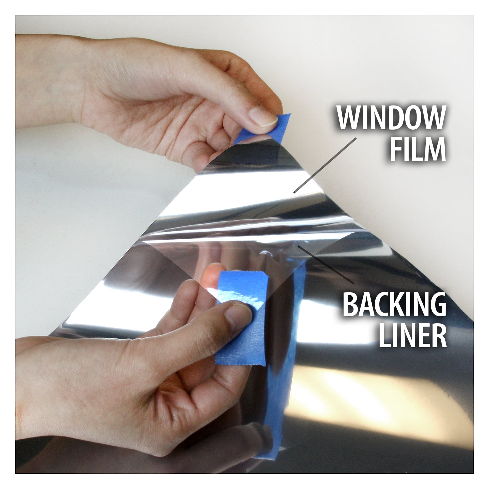 BDF S15 Daytime Privacy and Heat Control Silver 15 (Dark) Window Film 24in X 14ft
