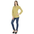 thumbnail image 2 of Button Down Shirt Long Sleeve Kurta Cotton Top Women Clothing, 2 of 4