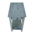 thumbnail image 4 of International Concepts Narrow Wood End Table in Heather Gray, 4 of 11