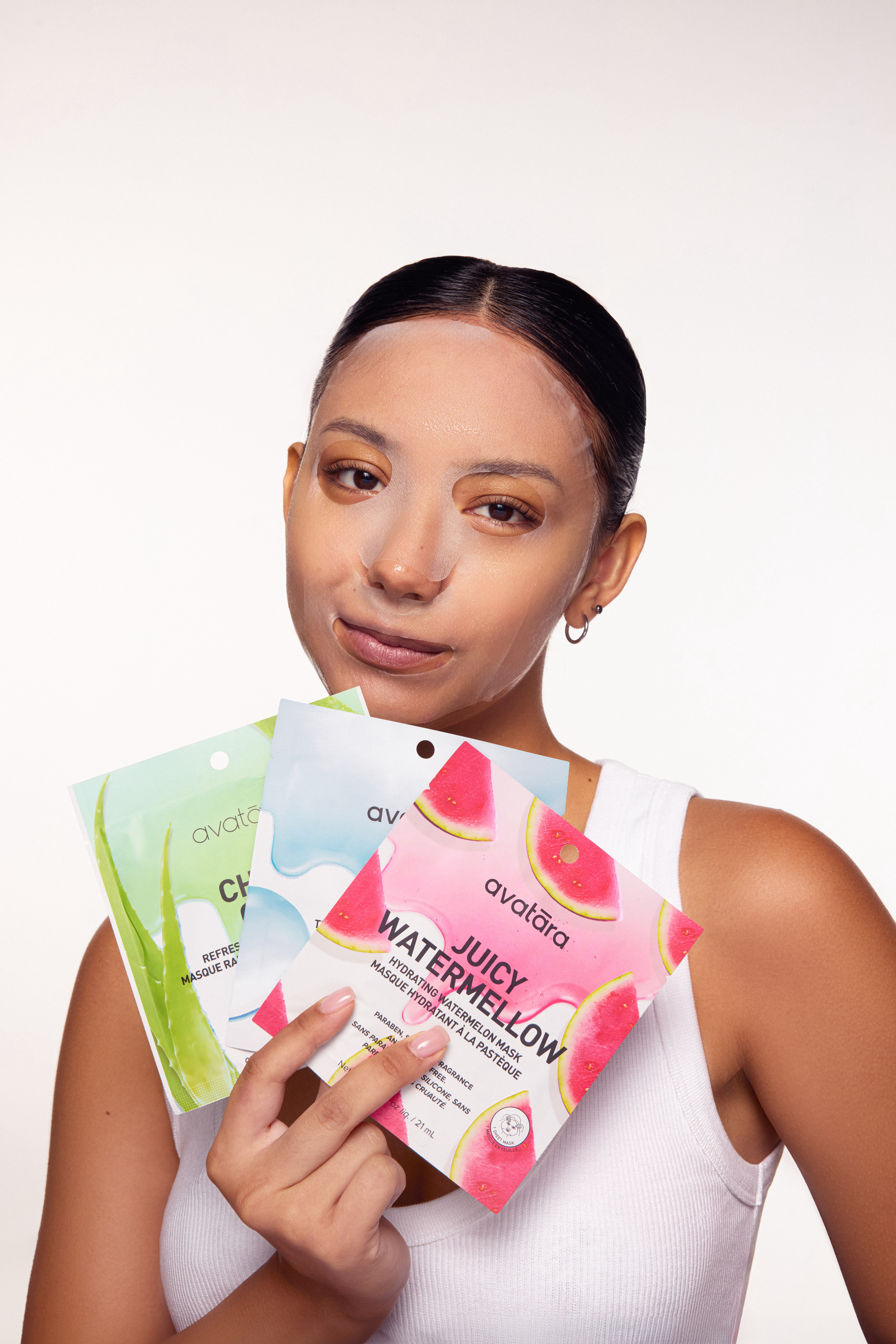 Avatara Juicy Avobravo Soothing Avocado Face Mask 5 PK for All Skin Types, 5 Sheet Masks