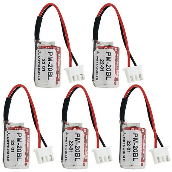 5pcs Maxell ER3 3.6V Battery with plug for Mitsubishi PM-20BL F940 PLC Battery