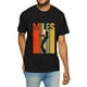 thumbnail image 1 of Camiseta de algodón elástico para hombre, corte holgado, cuello redondo informal, cómoda y transpirable, con estampado de dibujos animados único para todas las estaciones, ideal para deportes de ocio., 1 of 5