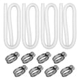 thumbnail image 1 of LEEYNEER 4 Pack Swimming Pool Filter Hose Replacement Kit 1.25 Inch Diameter 39 Inch Length Replacement Hose for Above Ground Pools with 8 Pcs Metal Clamps  Above Ground Pool Filter Pump, 1 of 7