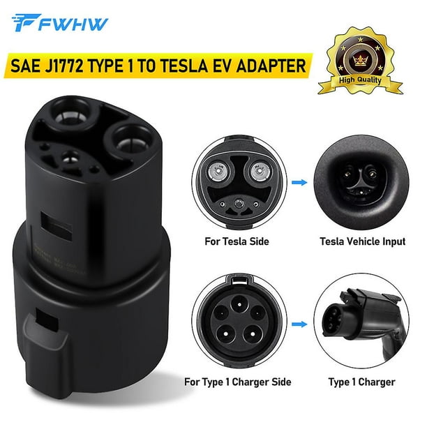 Fwhw Ev Charger Adapter To J1772 Iec 62196 Tesla Gbt China Standard Electric  Vehicle Charging Connector Electric Car Accessories 