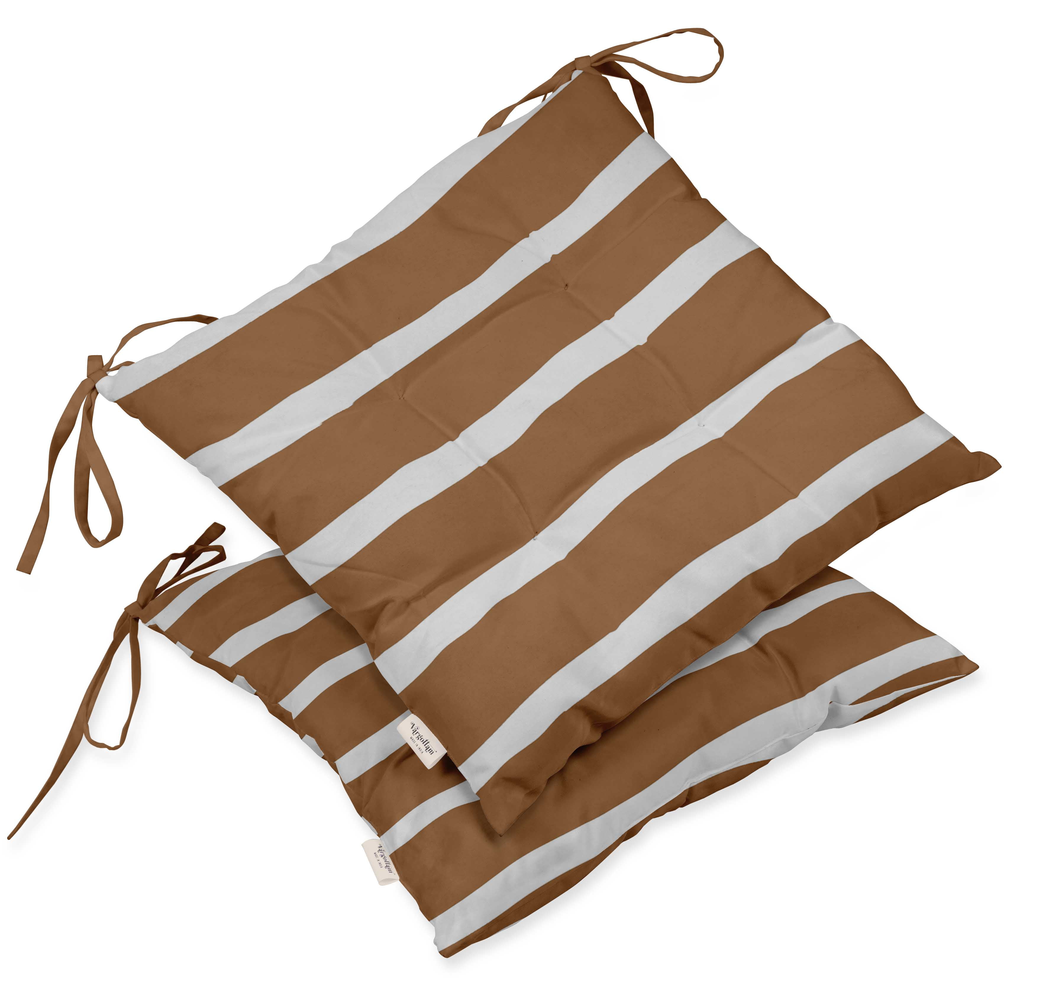 Vargottam Indoor/Outdoor Tufted Printed Square Seat Patio Cushion Set