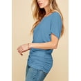 thumbnail image 4 of Made by Johnny Women's Dolman Drape Top with Side Shirring XXXXXL DENIM, 4 of 6