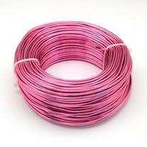 Anodized Aluminum Wire Bendable Metal Craft Wire Flexible Craft Wire for Beading Jewelry Craft Making Camellia 22 Gauge 0.6mm 280m/250g(918.6 Feet/250g)