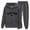 Dark Gray, variant on Unisex NEW YORK Letter Print Hoodie and Sweatpants Set – Matching Couples Tracksuit for Casual Wear – Comfortable Pullover Hoodie with Joggers – Sizes S-XXXL