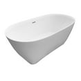 thumbnail image 2 of Donal White High-gloss  Center Drain Acrylic Free-standing Tub, 2 of 4