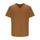 thumbnail image 4 of Pullover de Manga Corta para Hombres de Moda Casual Color Sólido V-Cuello Top Blusas, Poliéster Verano, 4 of 6