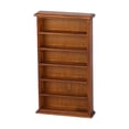 thumbnail image 2 of BELOVING 1/12 Dollhouse Miniature Bookcase Birthday Gift Prop Miniature Storage Shelf Brown, 2 of 10