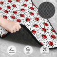 thumbnail image 3 of Honeii Red Ladybugs On Black Dotted Print Car Foot Mat Four-Piece Set - Front & Rear Universal Car Floor Mats for SUVs, Trucks, Sedans, 3 of 7