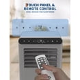 thumbnail image 4 of GloryStar Portable AC 8,000 BTU, Dehumidifier & Fan, 350 Sq.ft. Coverage, Smart Auto Mode, 24 Hour Timer, Ultra-Quiet, Remote, Rolling Design, Window Kit, 4 of 8