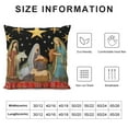 thumbnail image 5 of JEUXUS  Christmas Jesus Buffalo Plaid Throw Pillow Covers Xmas Farmhouse Sheep Outdoor Holiday Pillows Decor Christmas Winter Seasons Blessings Cushion Case for Sofa Couch Decoration, 5 of 5