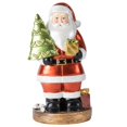 thumbnail image 3 of Estatua de Papá Noel, regalo de Navidad, manualidades, decoración de mesa, decoración navideña coleccionable Con arbol de navidad, 3 of 9