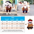 thumbnail image 2 of Deago Funny Pet Clothes Pirate Dog Cat Halloween Costume Suit Corsair Dressing up Party Apparel Clothing for Cat Dog Plus Hat, 2 of 9