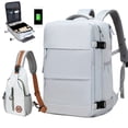 thumbnail image 2 of Multifunctional Travel Backpack, Airline Approved Waterproof Casual Daypack, Carry On, 2 of 5
