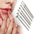 thumbnail image 1 of Juego de brocas para u?as, 6 unidades/juego de limas de u?as de arena de diamante broca para pulir cutículas cabezal de pulido de u?as juego de manicura eléctrico para quitar u?as acrílicas(03) limas Higoodz Belleza saludable, 1 of 7