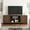 Brown, variant on Gaderth TV Stand, Chic Design with Swing Cabinets, Modern Entertainment Center with Adjustable Shelves and Sturdy Metal Legs, Farmhouse Wooden Media Console for Living Room or Bedroom
