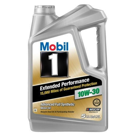 Mobil 1 Extended Performance Full Synthetic Motor Oil 10W-30, 5 Quart