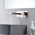 thumbnail image 5 of Wall Mount Bathroom Sink Faucet Brushed Nickel Basin Faucet with Rough-in Valve Sumerain, 5 of 7