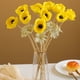 thumbnail image 4 of Anémona artificial Matsuzay 5 piezas con hojas Real Touch Decoración verde, 4 of 6