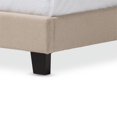 thumbnail image 4 of Baxton Studio Benjamin Lit Arqué Moderne et Contemporain en Lin Beige Taille Simple avec Clous, 4 of 6