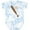Tie Dye Blue, variant on Inktastic Baseball Bat and Ball Boys or Girls Baby Bodysuit
