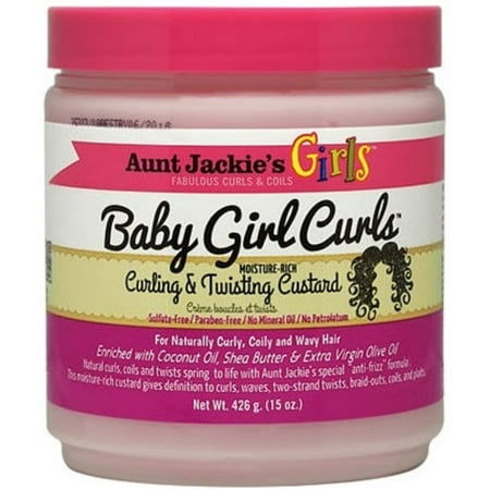 Aunt Jackie's Girls Baby Girl Curls Curling & Twisting Custard, 15 (Best Hair Products For Little Girls)